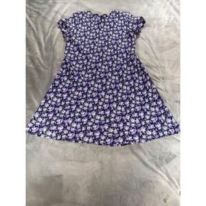 VTG 90s PositiveAttitude Floral Cottage Core‎ Prairie Midi Tie Back Dress Sz 10